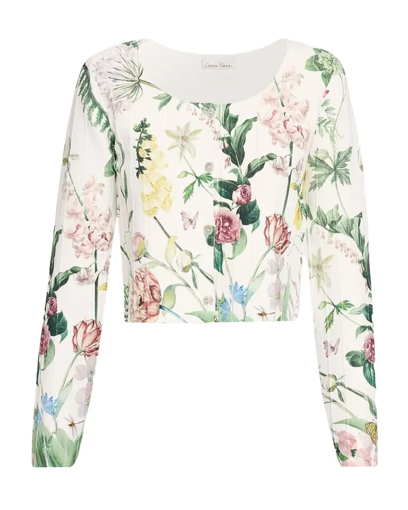 Cara Cara Rose Cropped Cardigan