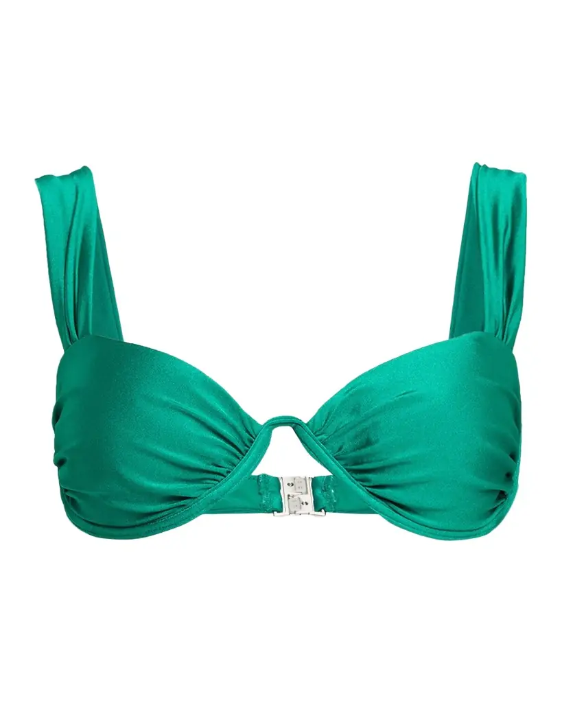 SIMKHAI Anniston Ruched Bikini Top