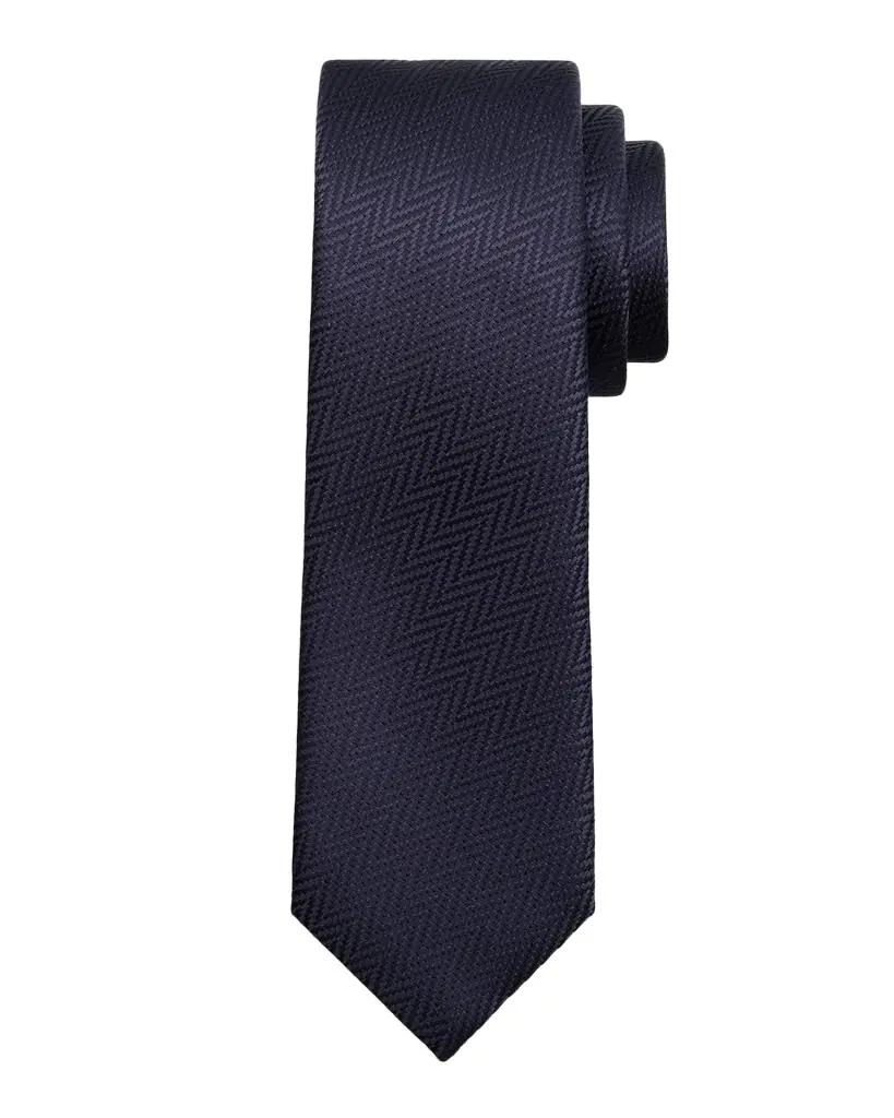 Giorgio Armani Men 's Zig-Zag Woven Jacquard Silk Tie