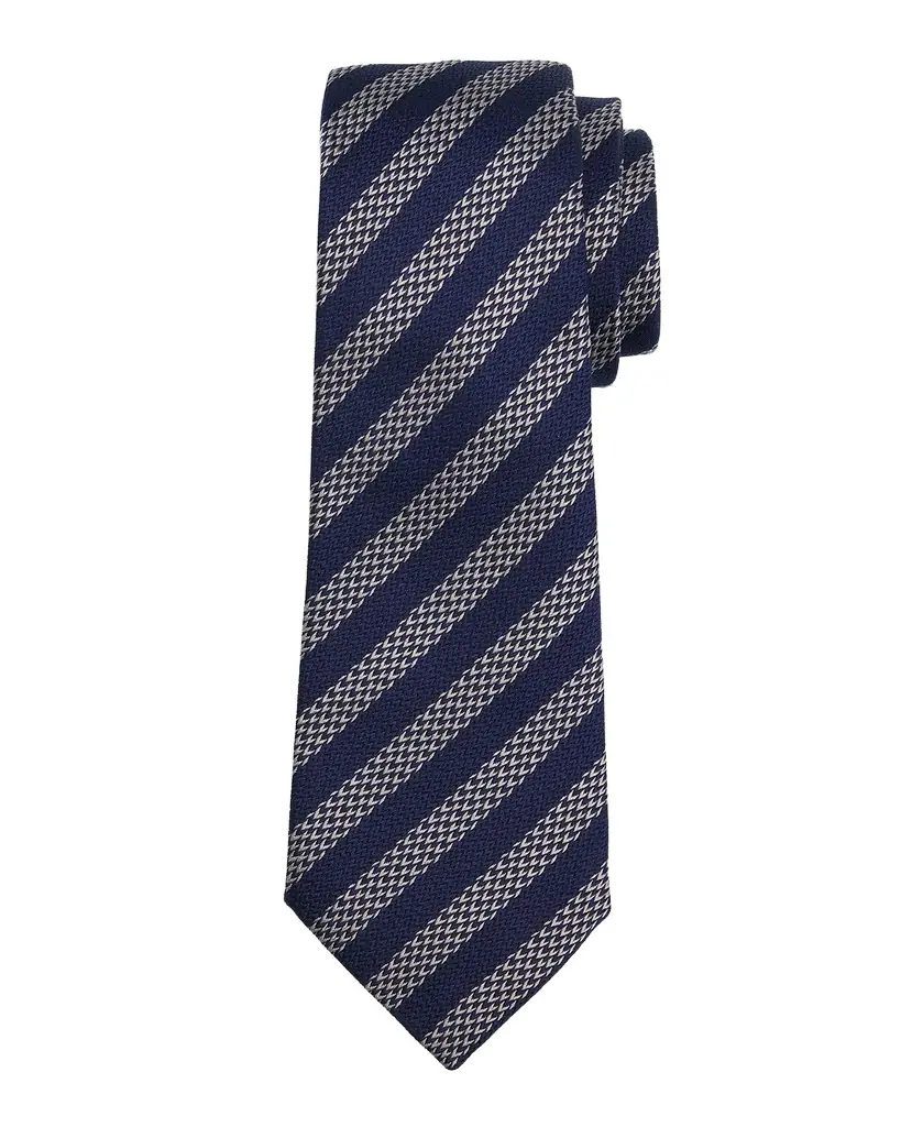 Giorgio Armani Men 's Woven Diagonal Stripe Silk Tie
