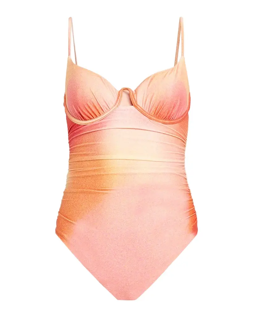 SIMKHAI Laine Ruched One-Piece Swimsuit