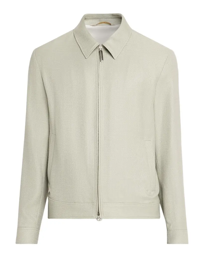 Stefano Ricci Men 's Textured Cashmere-Blend Zip Jacket