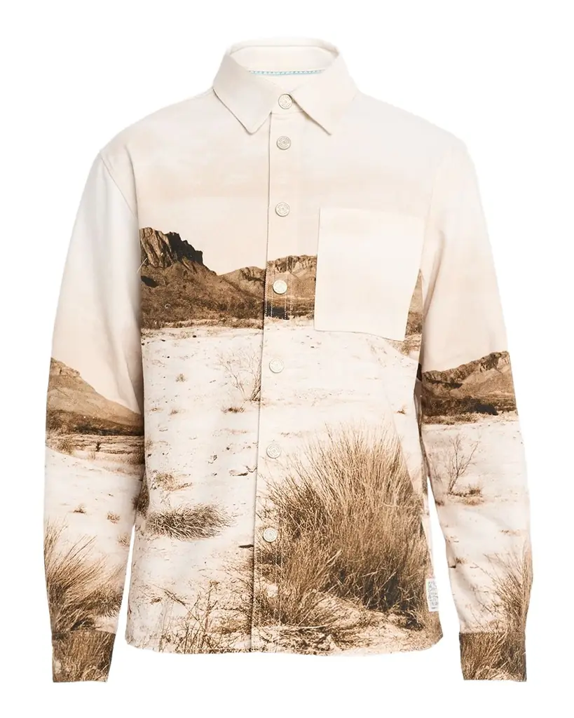 Scotch & Soda Graphic Cotton Overshirt