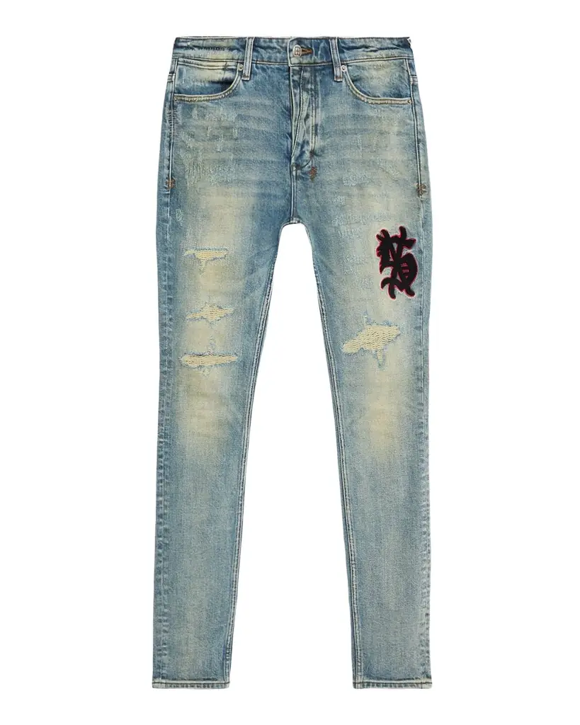 Ksubi Men 's Van Winkle Distressed Stretch Skinny Jeans