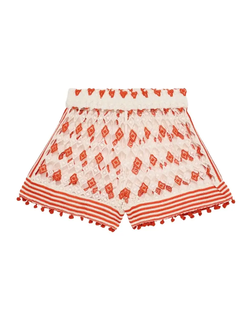 Ramy Brook Cordelia Crochet Coverup Mini Shorts