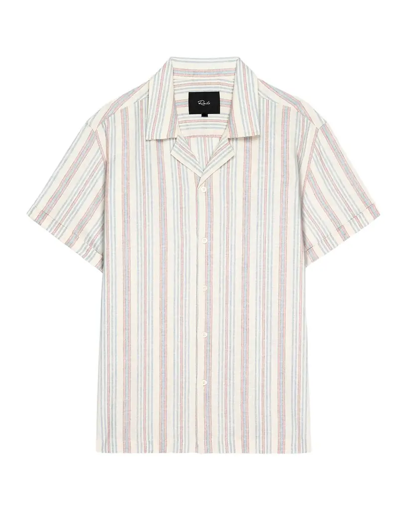 Rails Men 's Short-Sleeve Amalfi Shirt in Stripes