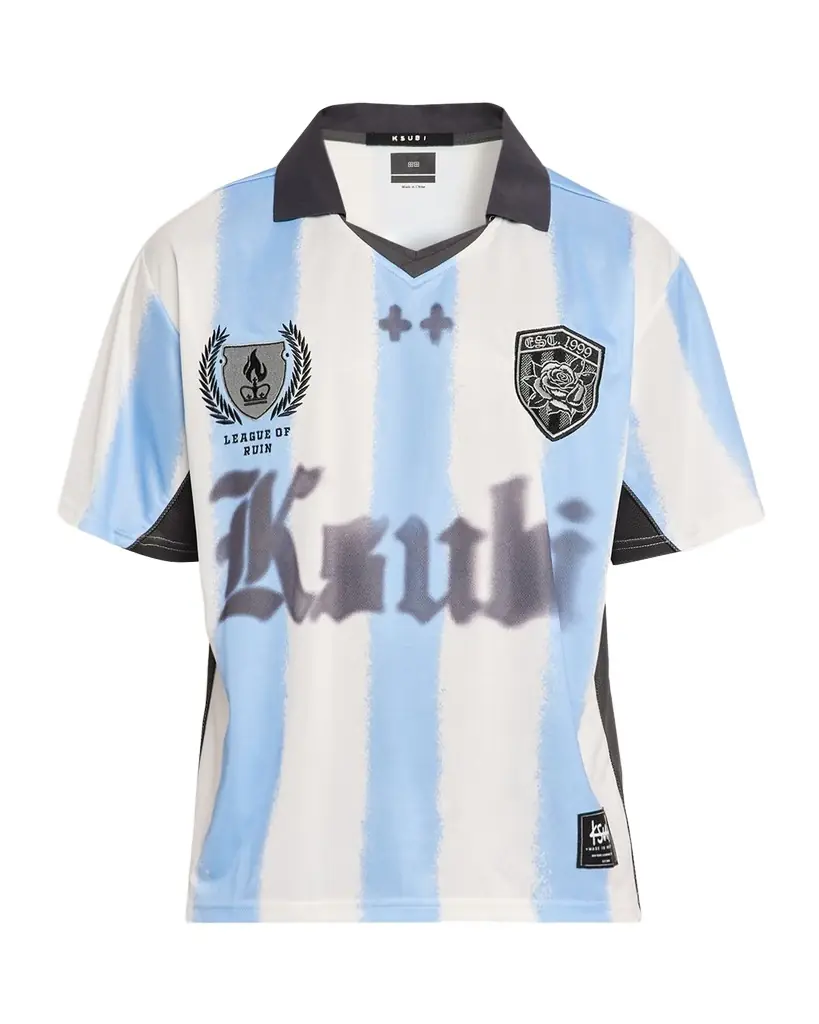 Ksubi Men 's Offside Duke Stripe Jersey Shirt