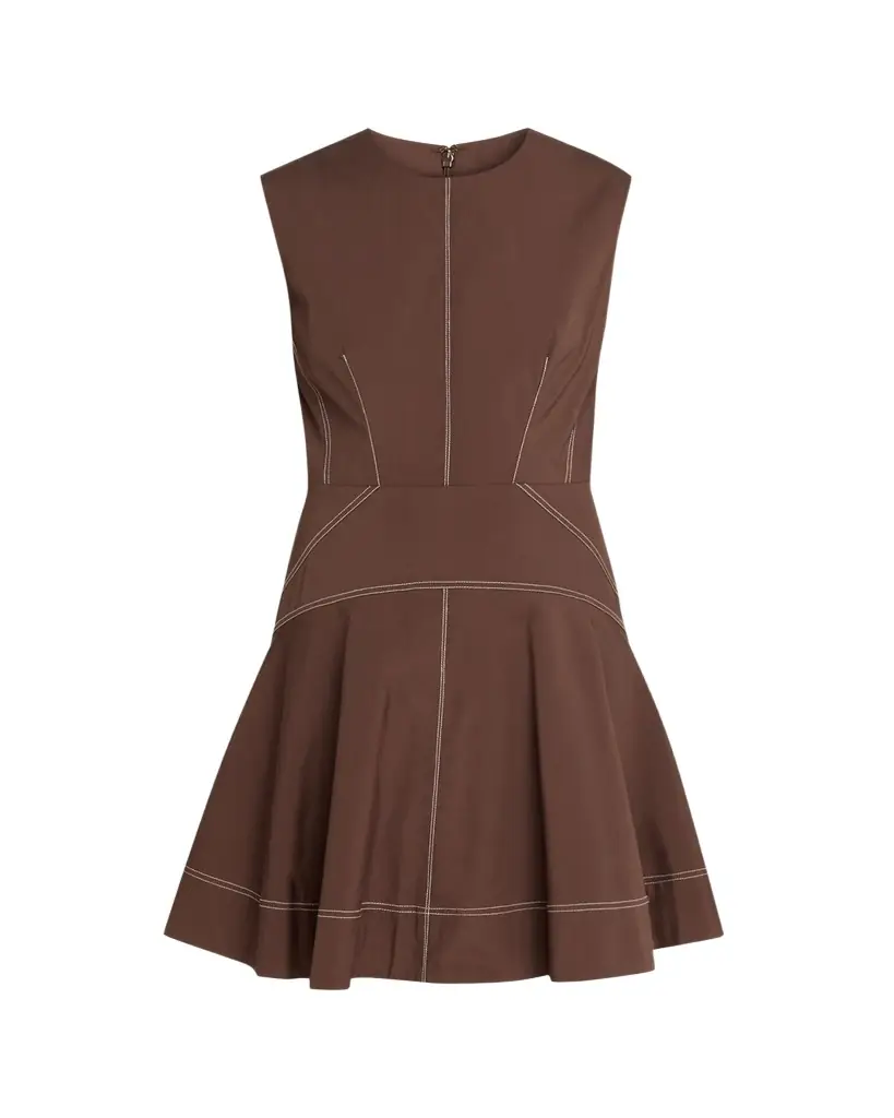 sumatra cotton eyelet dress Veronica Beard Sumatra Eyelet Cotton Mini Shirtdress