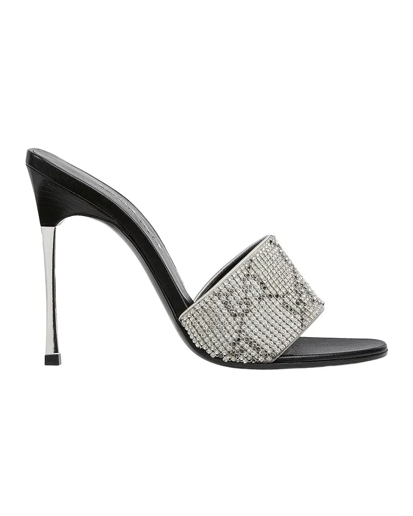 Gucci Bombshell 115mm Crystal-Embellished Mesh Stiletto Sandals