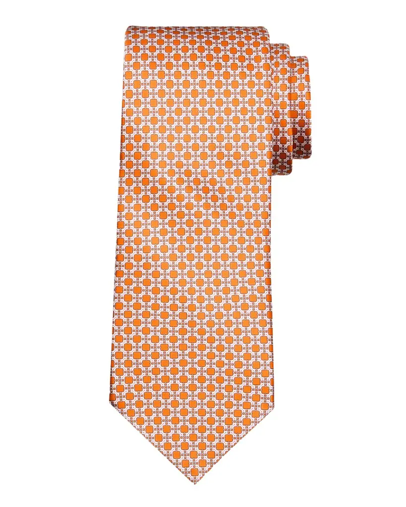 Stefano Ricci Men 's Geometric Square Silk Tie