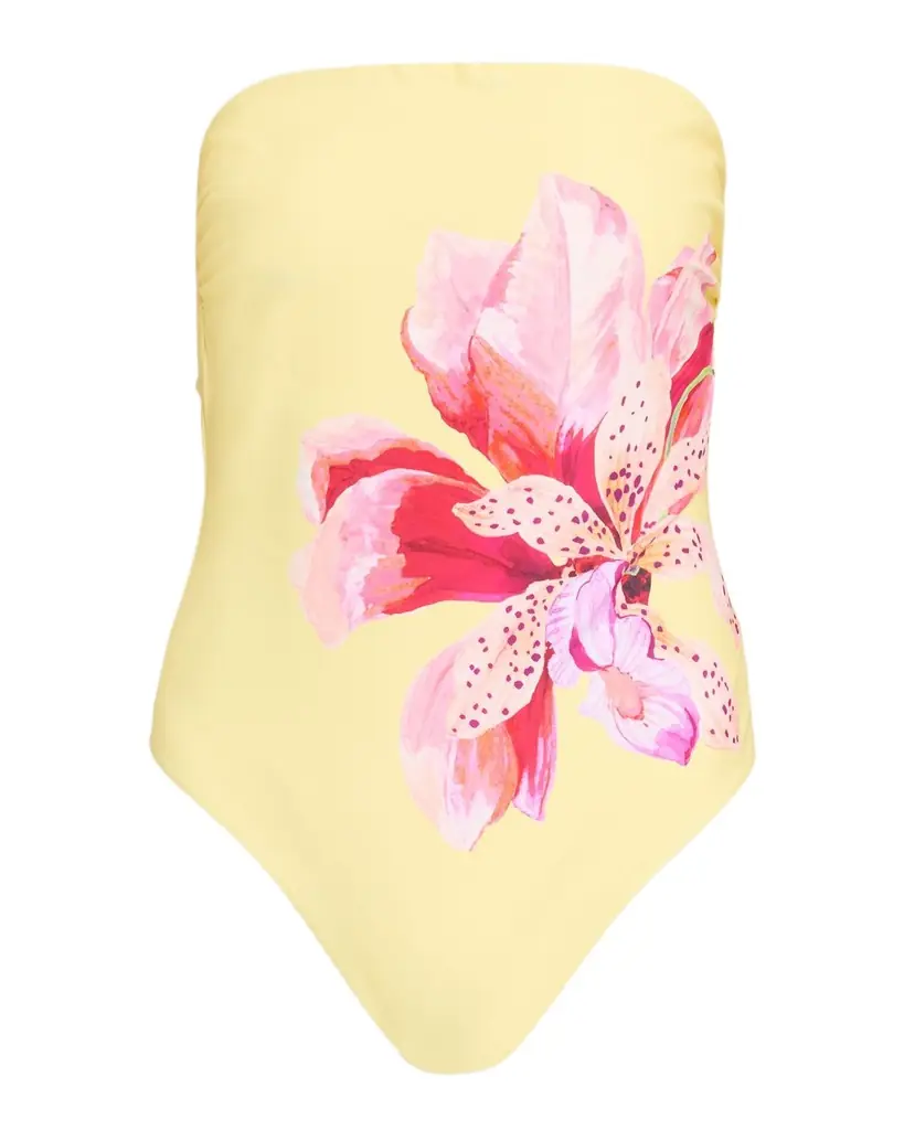 Milly Songe D 'Iris Strapless One-Piece Swimsuit
