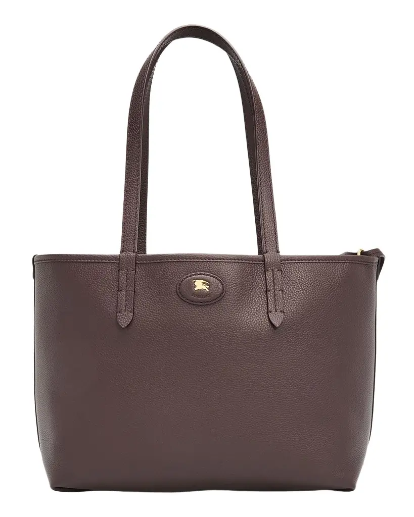 Burberry Highlands Small Check & Leather Reversible Tote Bag