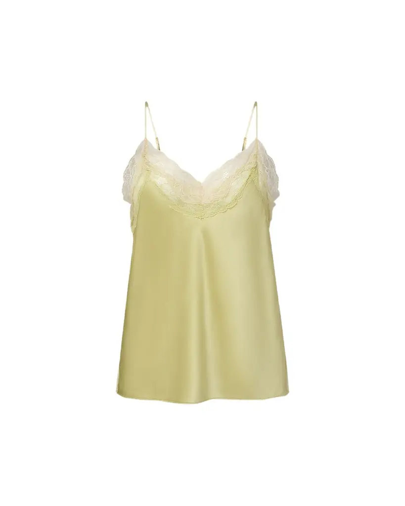 Veronica Beard Johanan Lace-Trim Silk Camisole