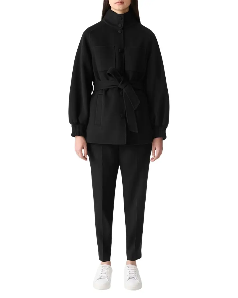 Mackage Shania Belted Double-Face Wool Jacket
