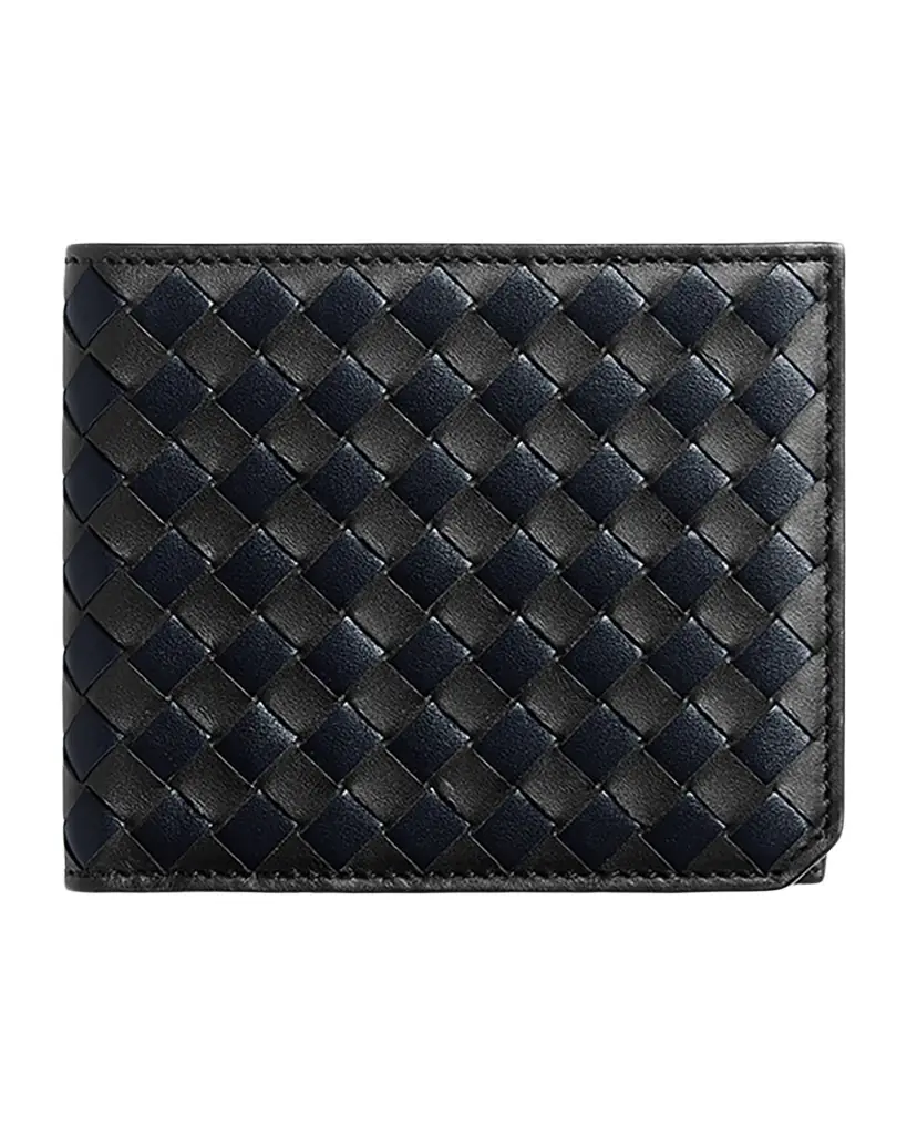 Bottega Veneta Men 's Intrecciato Piccolo Leather Bi-Fold Wallet