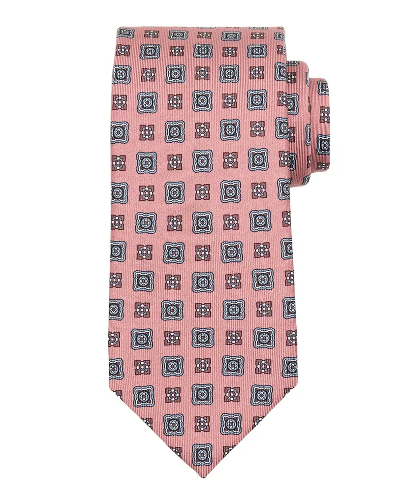 Brioni Men 's Medallion Silk Tie