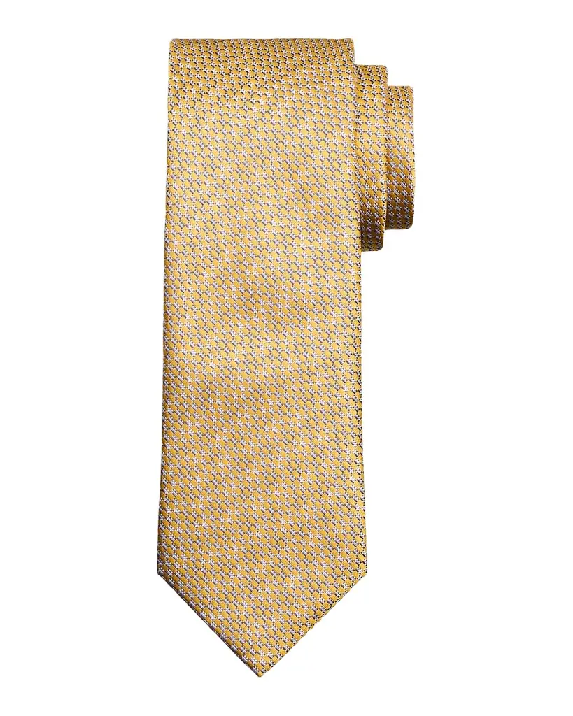 Brioni Men 's Geometric-Woven Jacquard Silk Tie