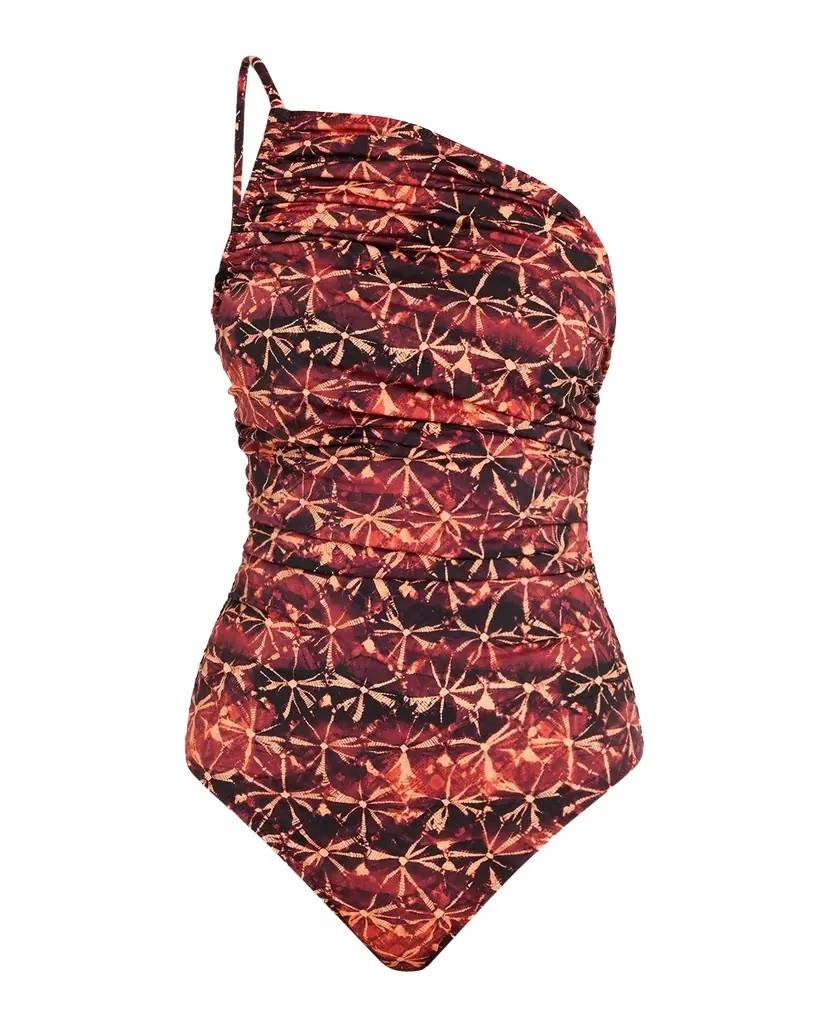 Ulla Johnson Ibiza Ruched One-Piece Swimsuit
