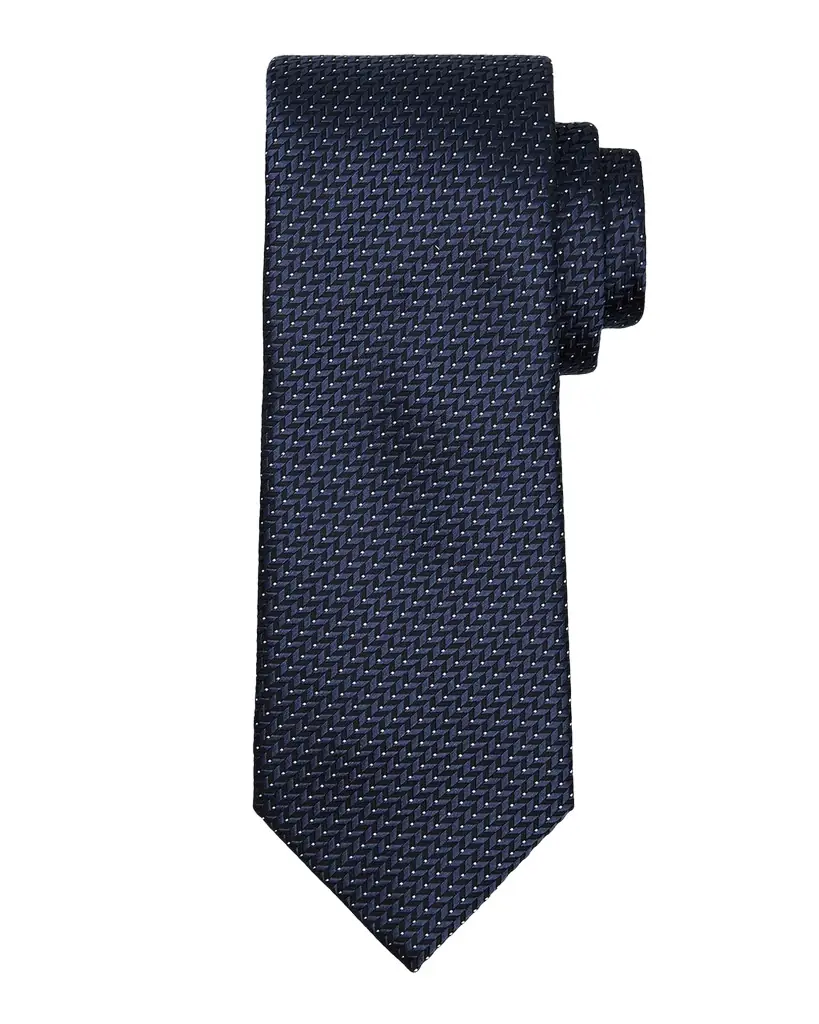 Brioni Men 's Woven Herringbone Silk Tie