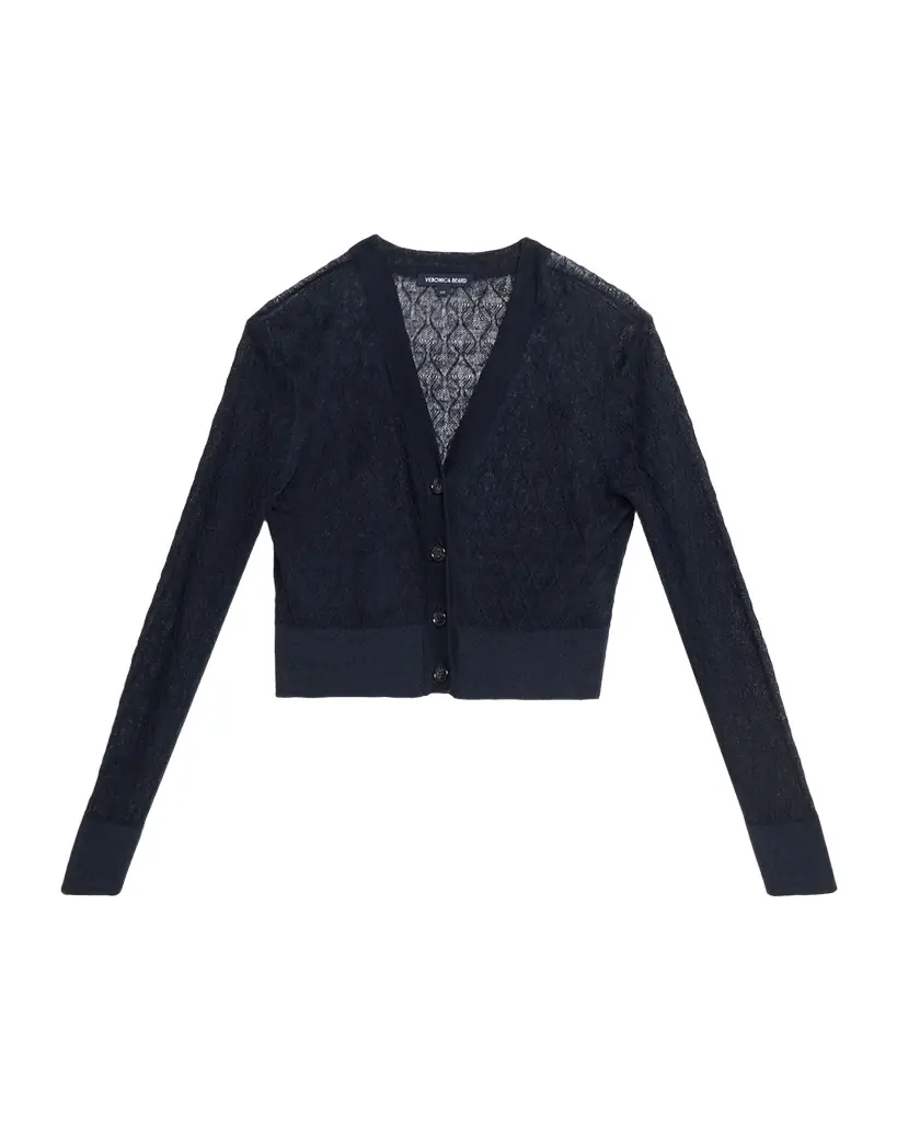 Veronica Beard Ingraham Linen-Blend Cardigan