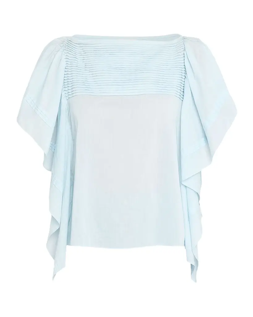 Ulla Johnson Lu Short-Sleeve Ruffle Top