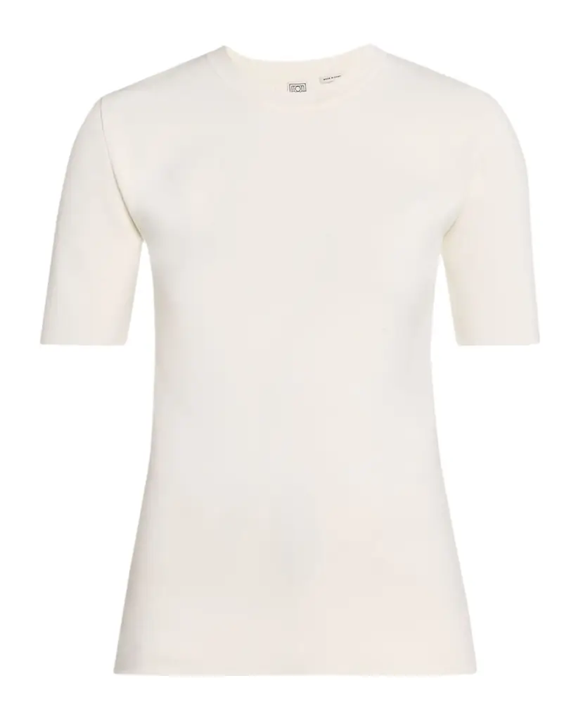 Toteme Compact Knit Short-Sleeve T-Shirt