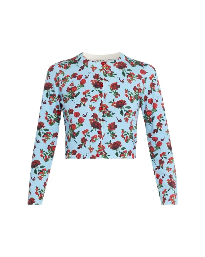 ALICE + OLIVIA Carson Printed Cardigan