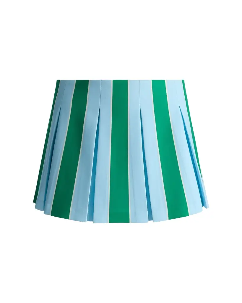 ALICE + OLIVIA Emilie Low-Rise Pleated Mini Skirt