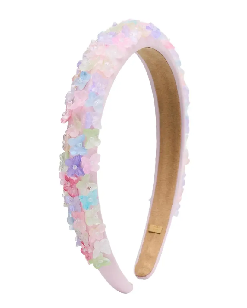 Bari Lynn Girl 's Butterfly and Crystal-Embellished Headband