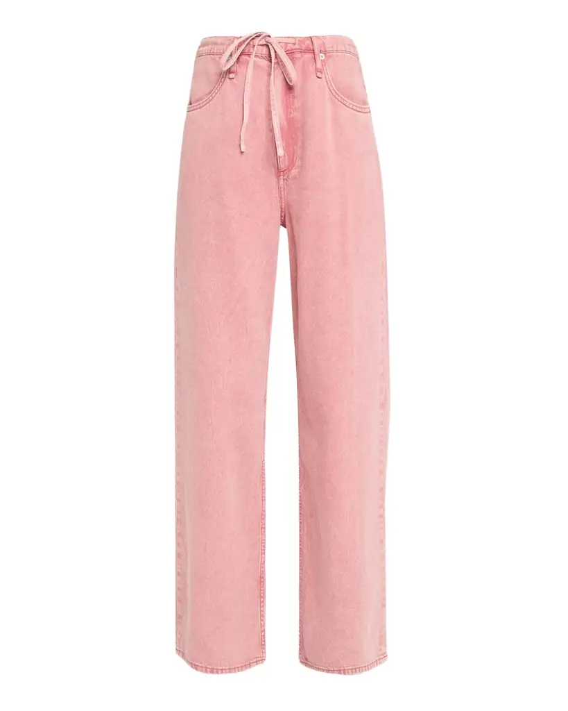 Rag & Bone Featherweight Phoebe Drawstring Wide-Leg Jeans