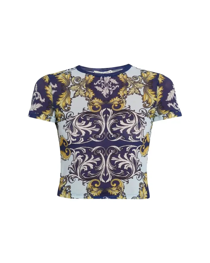 ALICE + OLIVIA Tess Crewneck Tee