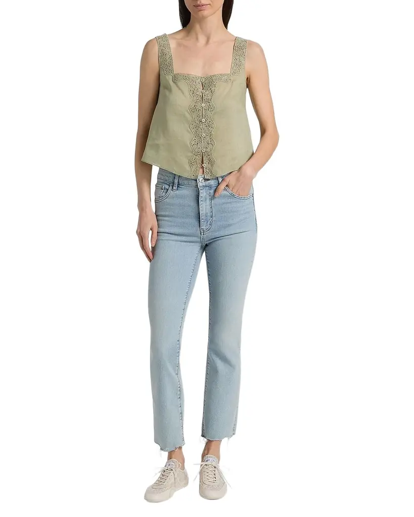 FRAME The Embroidered Blouse