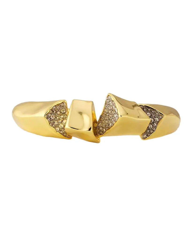 Alexis Bittar Solanales Crystal Peak Hinge Cuff Bracelet