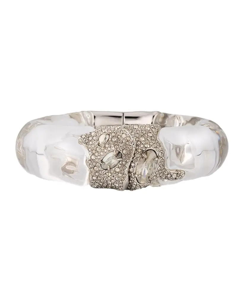 Alexis Bittar Silverlake Lucite Hinge Bracelet