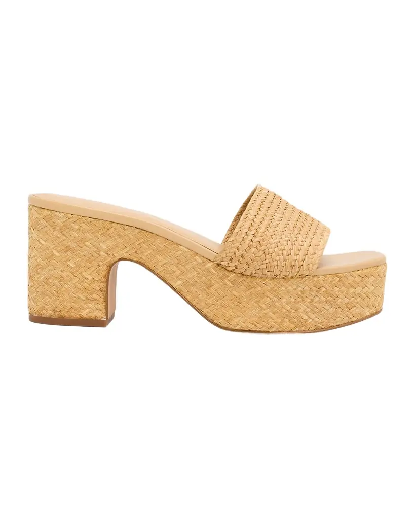 Vince Clarita Raffia Platform Sandals
