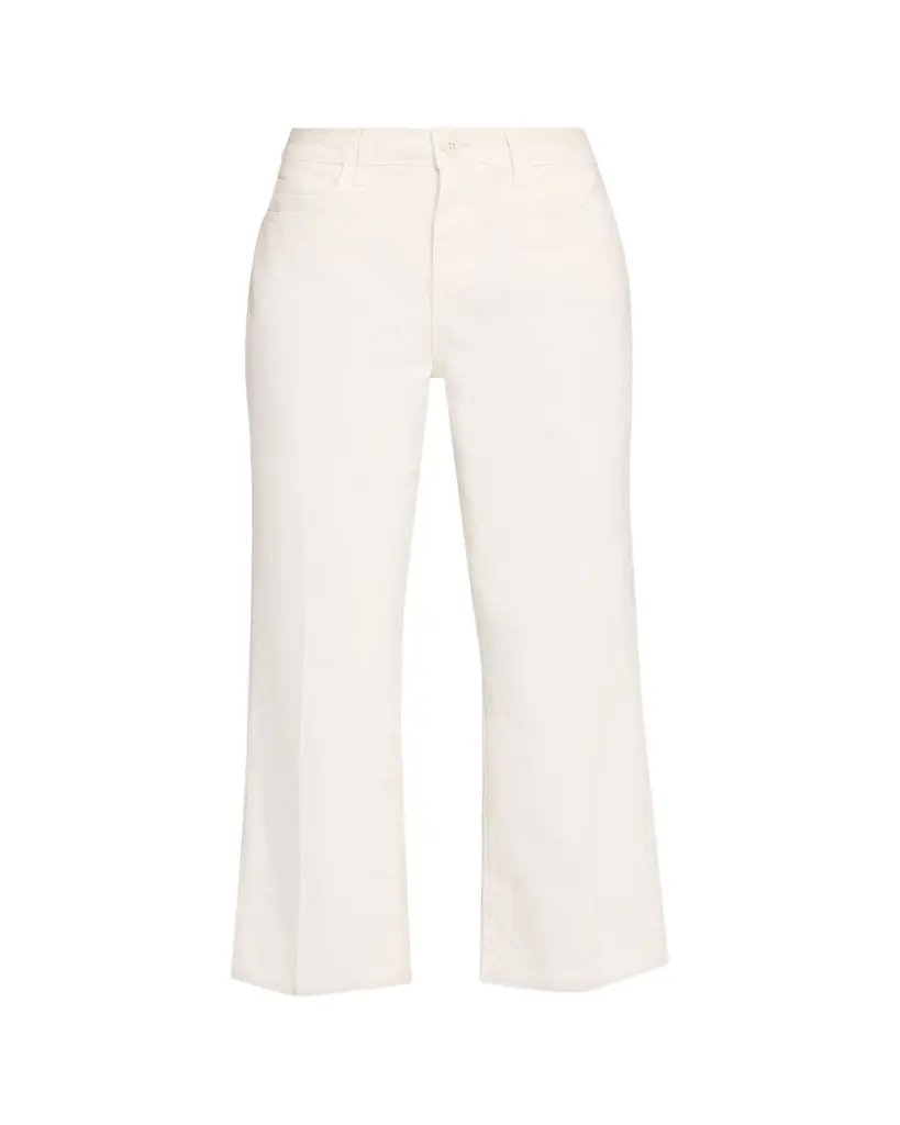 L'Agence Wanda High-Rise Cropped Wide Jeans