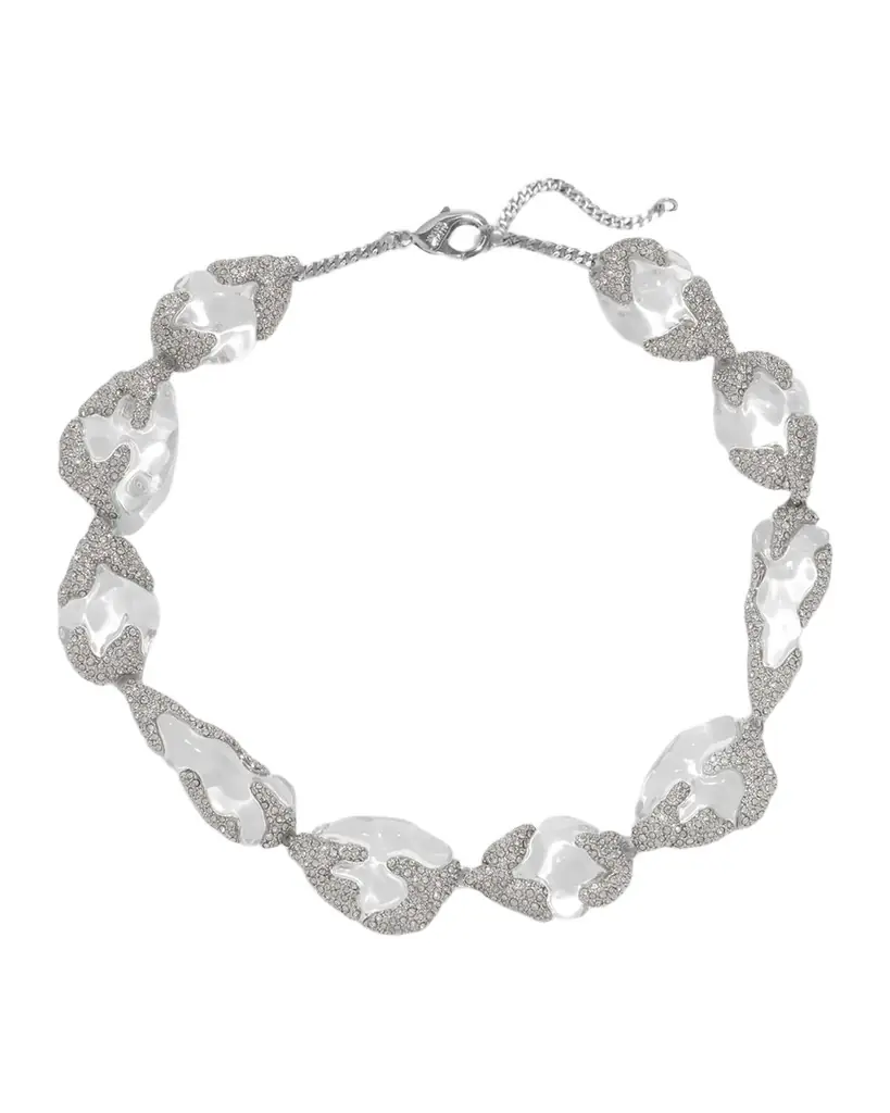 Alexis Bittar Silverlake Lucite Riviera Necklace