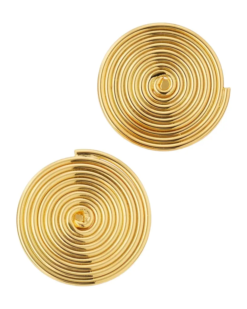 Golconda by Kenneth Jay Lane Spiral Wire Clip-On Earrings