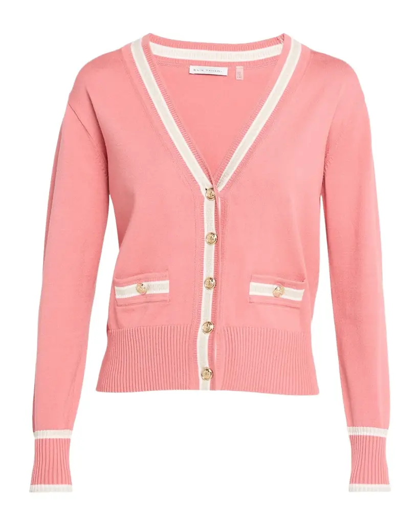Elie Tahari Kiva V-Neck Cardigan