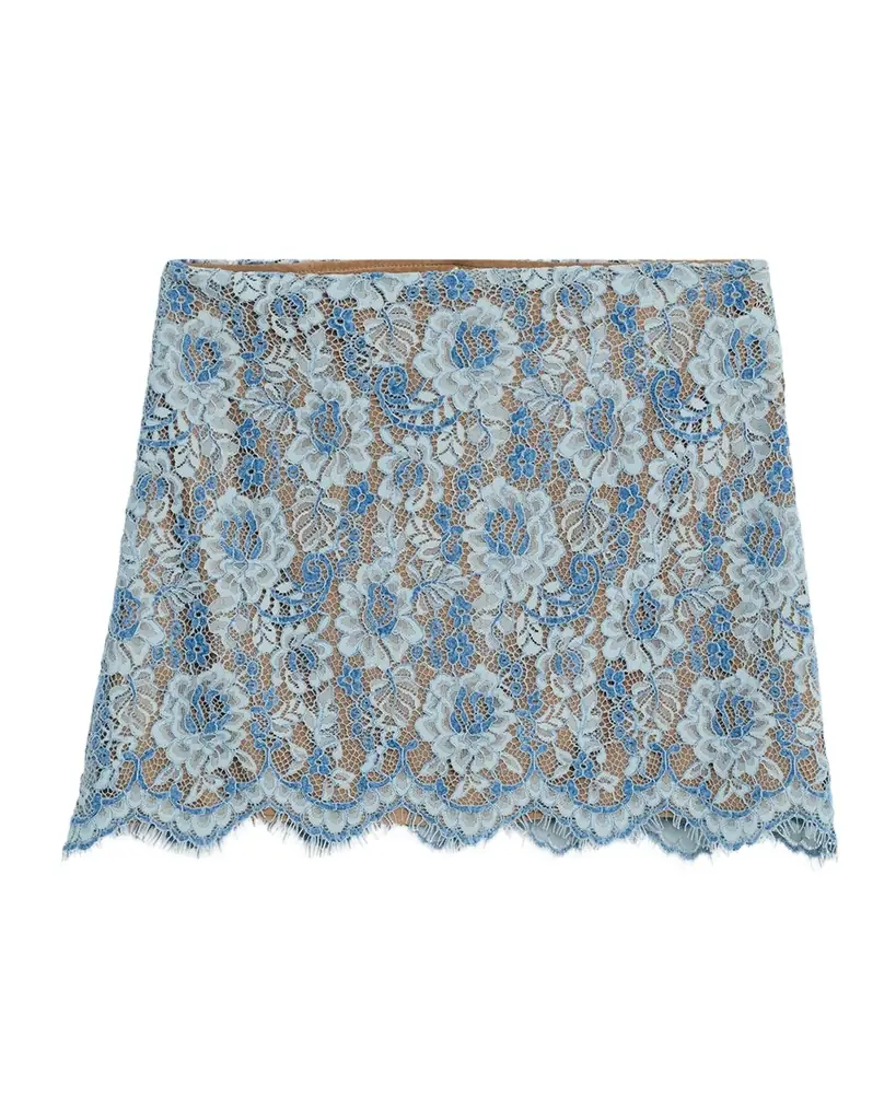 JBQ Adrienne Floral Lace Mini Skirt