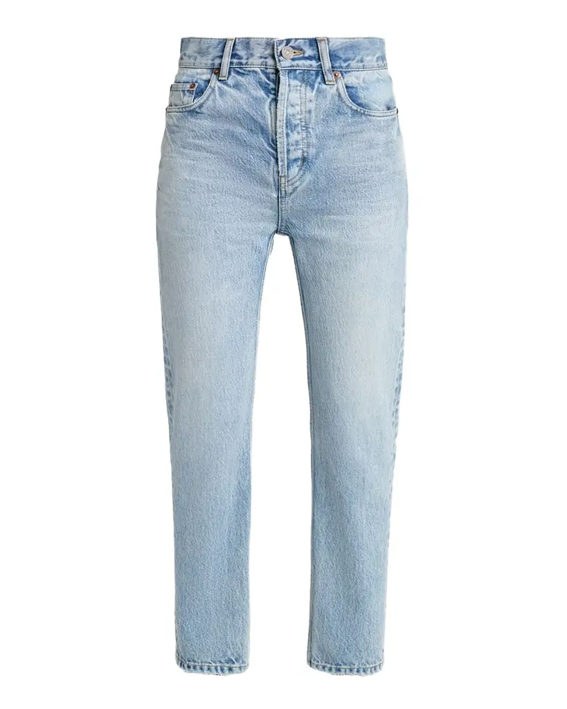 Saint Laurent 90 's High-Rise Cropped Slim Jeans