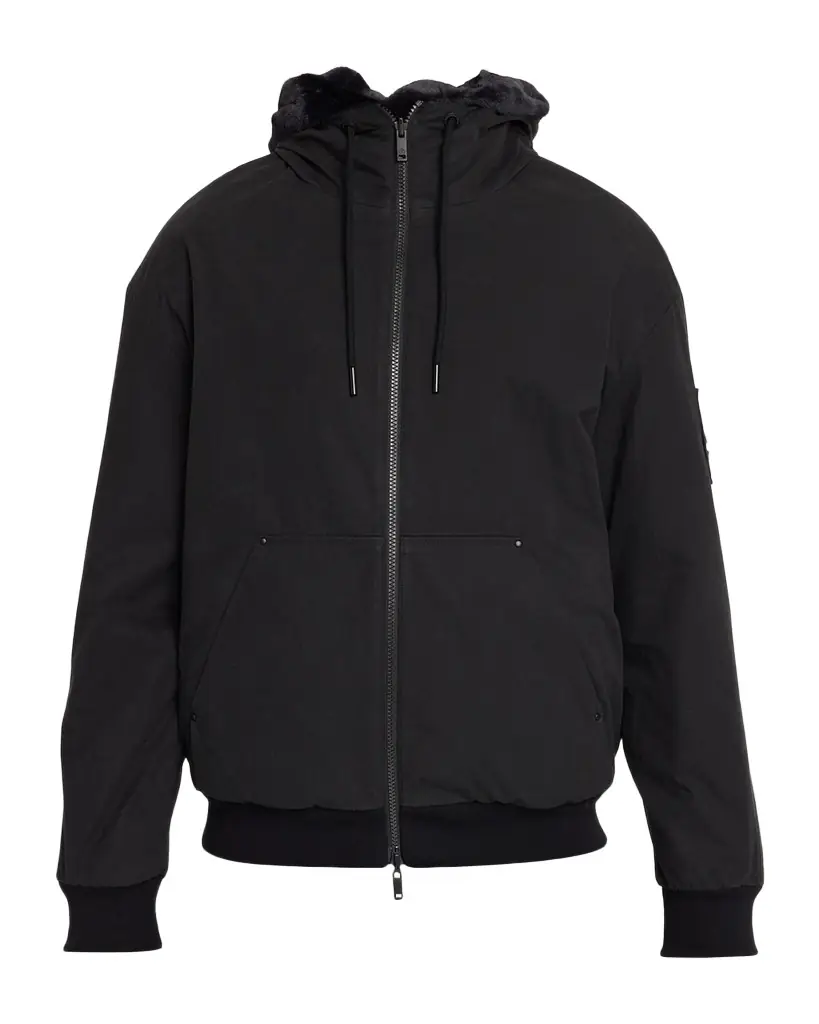 Moose Knuckles Men 's Roland Reversible Bunny Full-Zip Hoodie