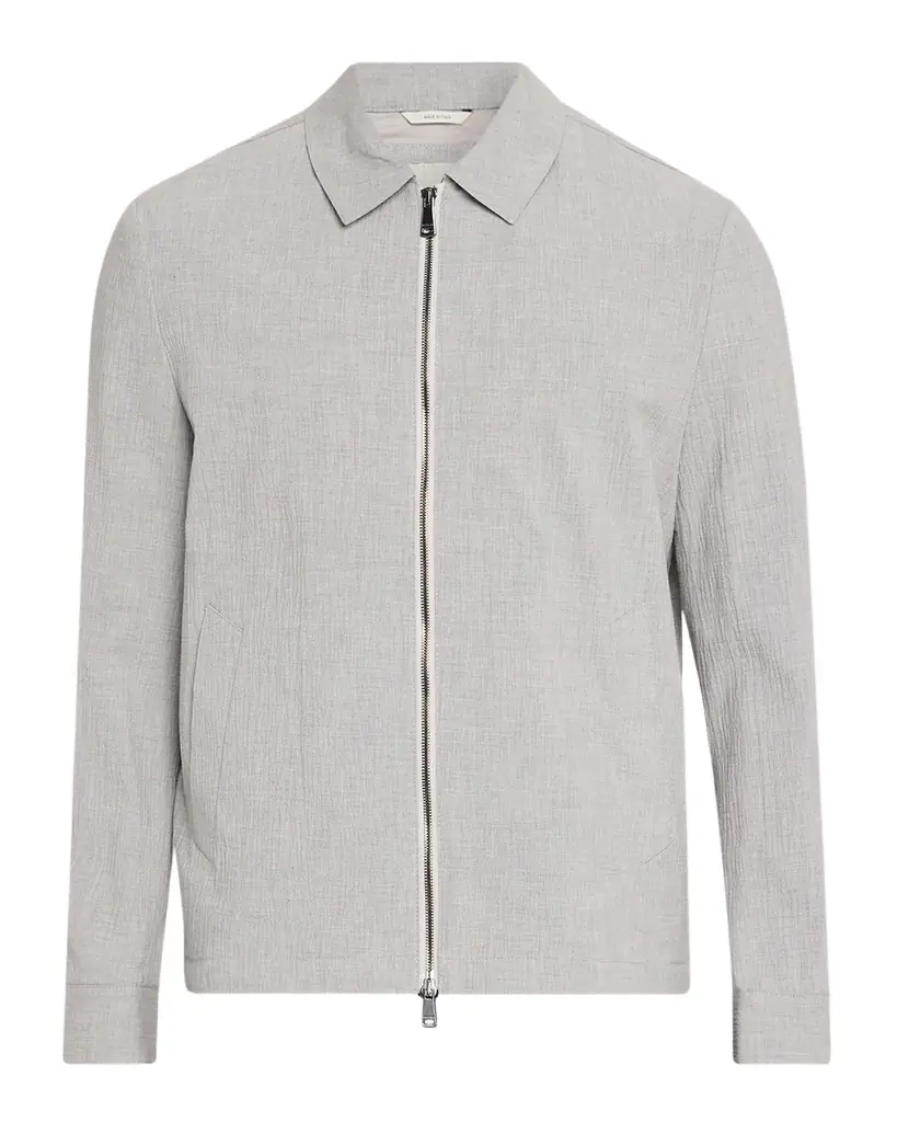 Bugatchi Men 's Seersucker Blouson Jacket