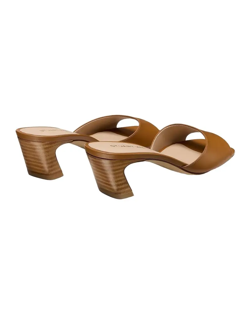 Stuart Weitzman 50mm Stassi Leather Mules