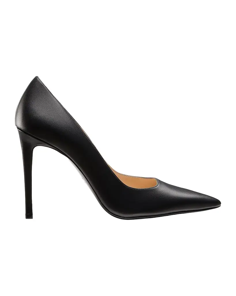 Stuart Weitzman 100mm Stuart Power Leather Pumps