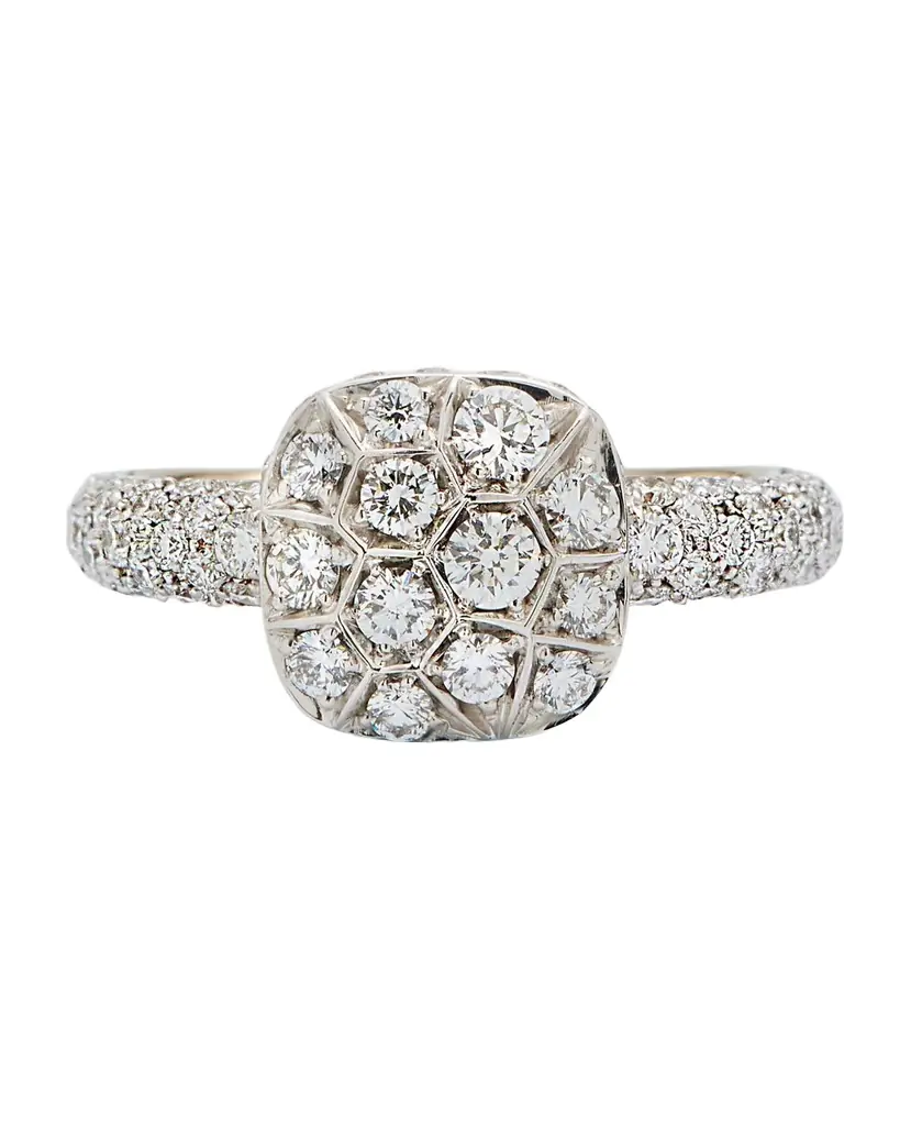 Pomellato Nudo Classic 18K White & Rose Gold Diamond Ring