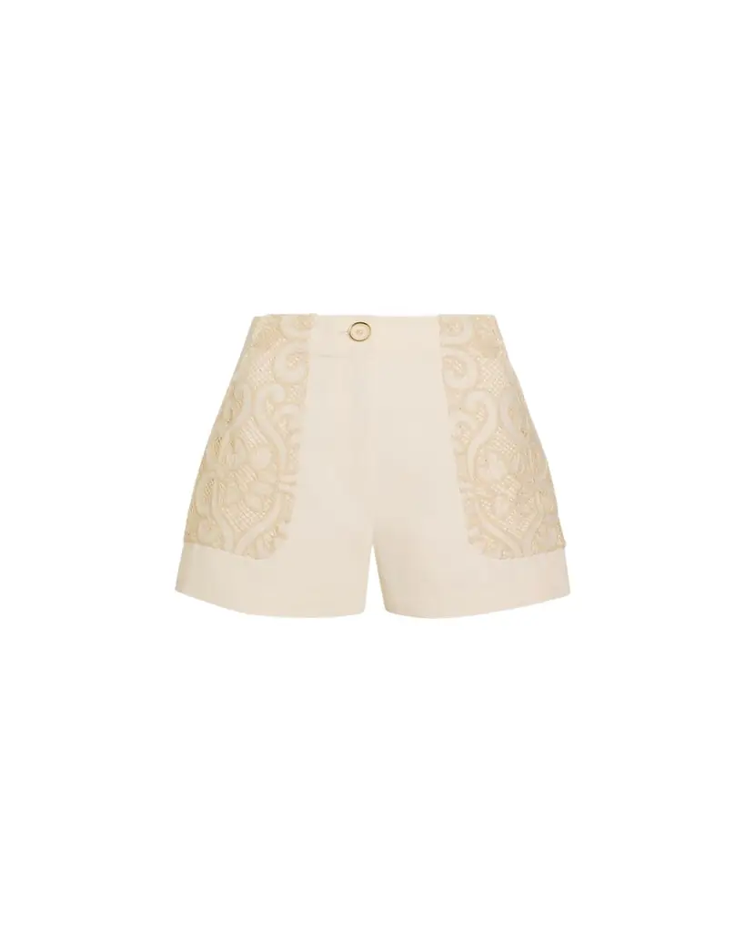 Ramy Brook Hilary Embroidered High-Rise Shorts