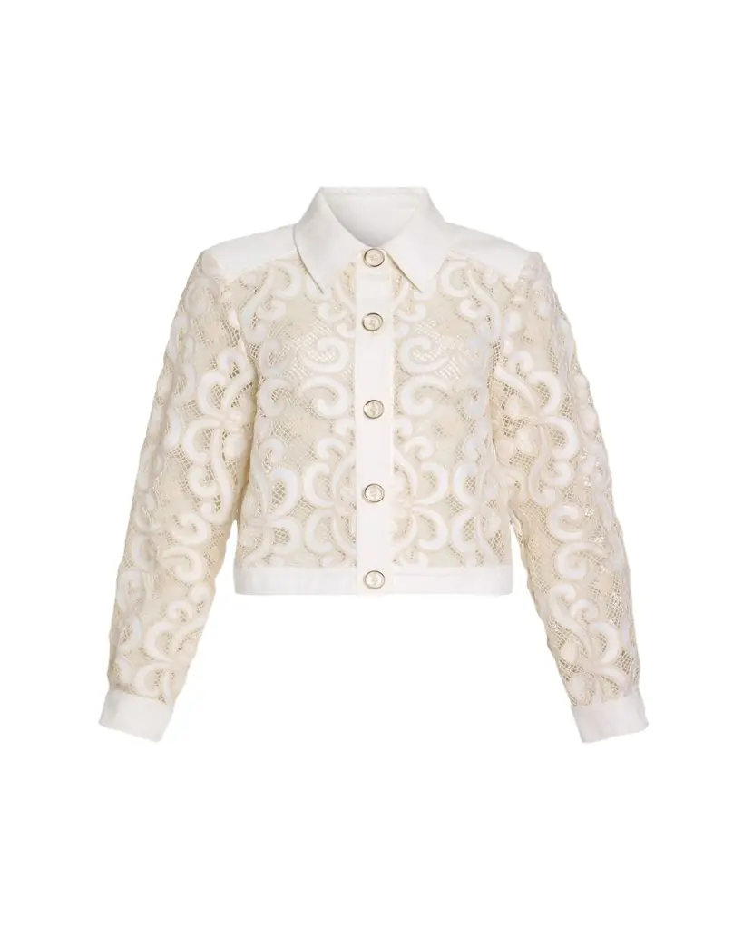 Ramy Brook Sapphire Embroidered Jacket
