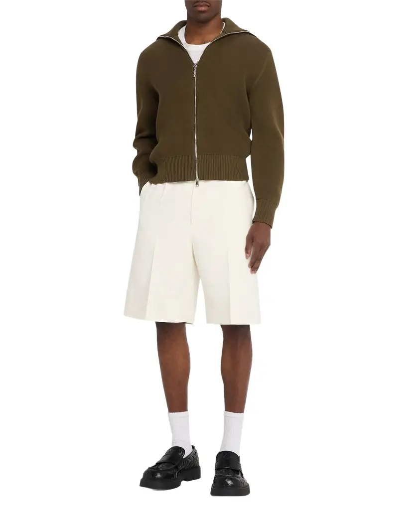 Bottega Veneta Men's Cotton and Silk-Blend Chino Shorts