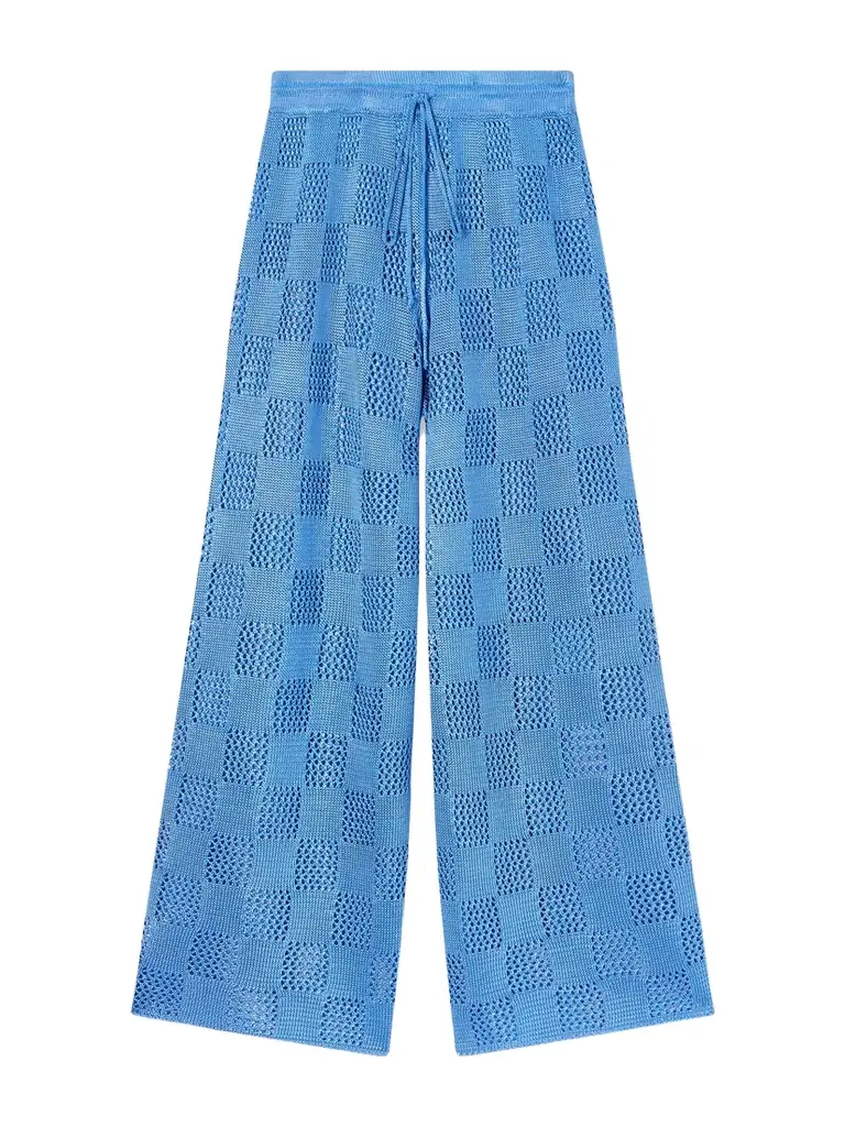Calle Del Mar Knitted Wide-leg Pants